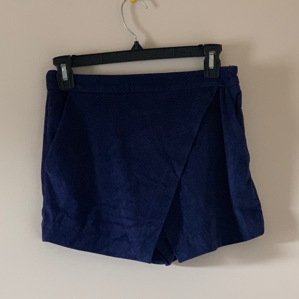 Blue Felt Skort